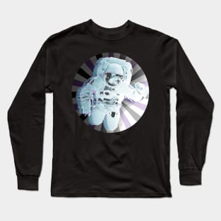 Astronaut in Space vortex Long Sleeve T-Shirt